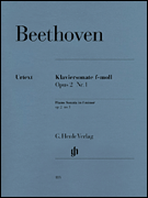 cover for Piano Sonata No. 1 in F Minor, Op. 2