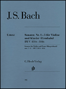 cover for Sonatas for Violin and Piano (Harpsichord) 1-3 BWV 1014-1016