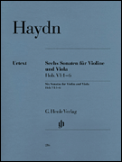 cover for 6 Sonatas for Violin and Viola