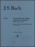 cover for 6 Sonatas for Violin and Piano (Harpsichord) BWV 1014-1019
