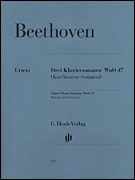 cover for 3 Piano Sonatas WoO 47