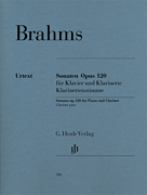 cover for Sonatas for Piano and Clarinet (or Viola) Op. 120, No. 1 and 2