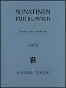 cover for Sonatinas for Piano - Volume I: Baroque to Pre-Classic