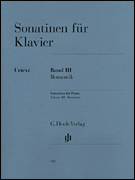 cover for Sonatinas for Piano - Volume III: Romantic