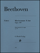 cover for Piano Sonata No. 30 in E Major Op. 109