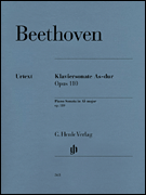cover for Piano Sonata No. 31 in A Flat Major Op. 110