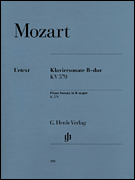 cover for Piano Sonata in B Flat Major K570
