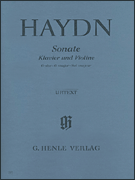 cover for Sonata for Piano and Violin in G Major Hob. XV:32
