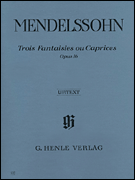 cover for 3 Fantasies ou Caprices Op. 16