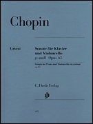 cover for Sonata for Violoncello and Piano G minor Op. 65