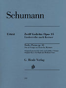 cover for 12 Poems Op. 35, Set of Songs on Texts by Kerner