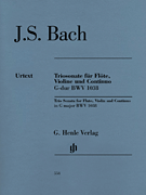 cover for Trio Sonata for Flute, Violin and Continuo BWV 1038