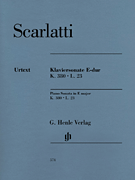 cover for Piano Sonata in E Major, K. 380, L. 23
