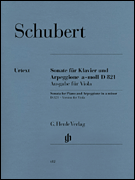 cover for Sonata for Piano and Arpeggione A minor D 821 (Op. Posth.)