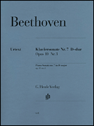 cover for Piano Sonata No. 7 D Major Op. 10, No. 3