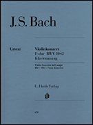 cover for Concerto for Violin and Orchestra in E Major BWV 1042