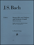 cover for Concerto for 2 Violins and Orchestra in D Minor BWV 1043