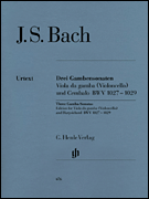 cover for Sonatas for Viola da Gamba and Harpsichord BWV 1027-1029 (Version for Violoncello and Harpsichord)