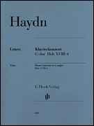 cover for Concerto for Piano (Harpsichord) and Orchestra G Major Hob.XVIII:4