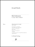 cover for Concerto for Piano (Harpsichord) and Orchestra G Major Hob.XVIII:4