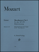 cover for Concerto for Horn and Orchestra No. 4 in E Flat Major,  K.495
