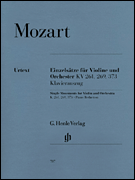 cover for Single Movements for Violin and Orchestra K261, 269 and 373
