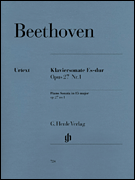 cover for Piano Sonata No. 13 in E Flat Major Op. 27, No. 1