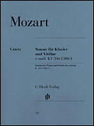 cover for Violin Sonata in E Minor K304 (300c)