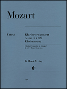 cover for Clarinet Concerto in A Major, K. 622