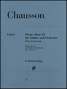 cover for Poème for Violin and Orchestra Op. 25