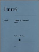 cover for Thème et Variations Op. 73