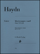 cover for Piano Sonata in C minor Hob.XVI:20
