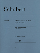 cover for Piano Sonata D Major Op. 53 D 850