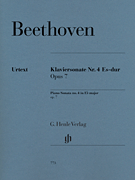 cover for Piano Sonata No. 4 in E-flat Major, Op. 7