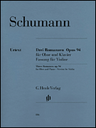 cover for 3 Romances for Oboe and Piano Op. 94