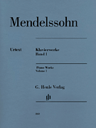cover for Piano Works, Volume I