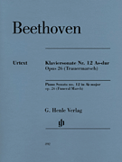 cover for Piano Sonata No. 12 in A-flat Major, Op. 26 (Funeral March)