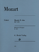 cover for Wolfgang Amadeus Mozart - Rondo in D Major K. 485