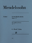 cover for 6 Children's Pieces, Op. 72