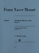 cover for Franz Xaver Mozart - Complete Piano Works, Vol. II
