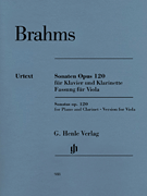cover for Clarinet Sonata (or Viola) Op. 120 Nos. 1-2