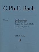 cover for Gamba Sonatas, Wq 88, 136, 137