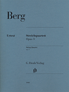 cover for String Quartet Op. 3
