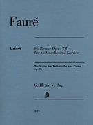 cover for Sicilienne for Violoncello and Piano, Op. 78
