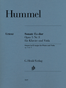 cover for Sonata for Piano and Viola in E-flat Major, Op. 5, No. 3