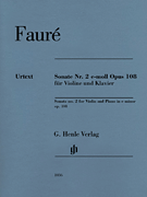 cover for Violin Sonata No. 2 in E minor, Op. 108