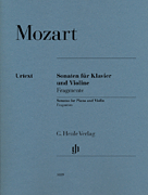 cover for Violin Sonatas, Fragments