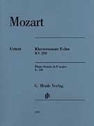 cover for Piano Sonata in F Major K280 (189e)