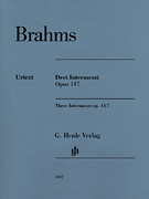 cover for 3 Intermezzi, Op. 117