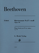 cover for Piano Sonata No. 27 in E Minor, Op. 90